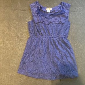 Motherhood Maternity Blue Lace Shirt - S